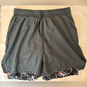 NASCAR 2 layer running workout shorts